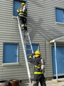 N.J. Firefighters Benefit from Training with The Commissioner 3 2022 08 Hero firefighters on ladder 225x300 1